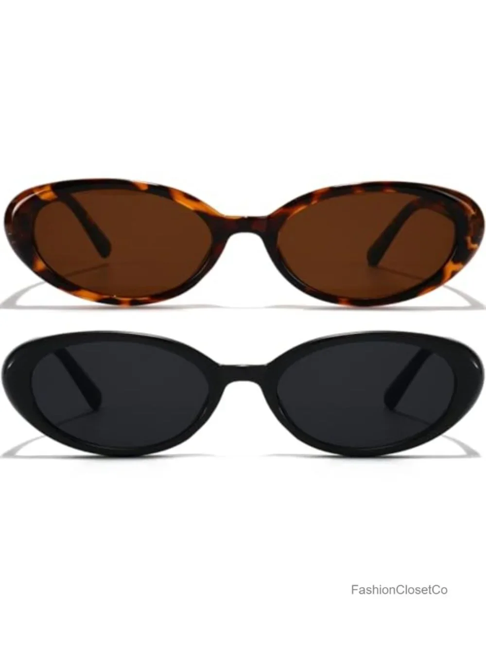 Oval Sunglasses Retro 90s Style UV400 Protection Polycarbonate